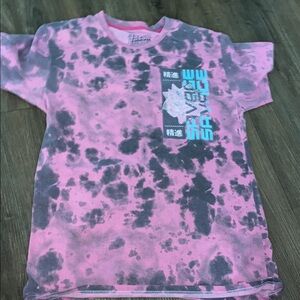 Kids Pink Tie-Dye Graphic Tee